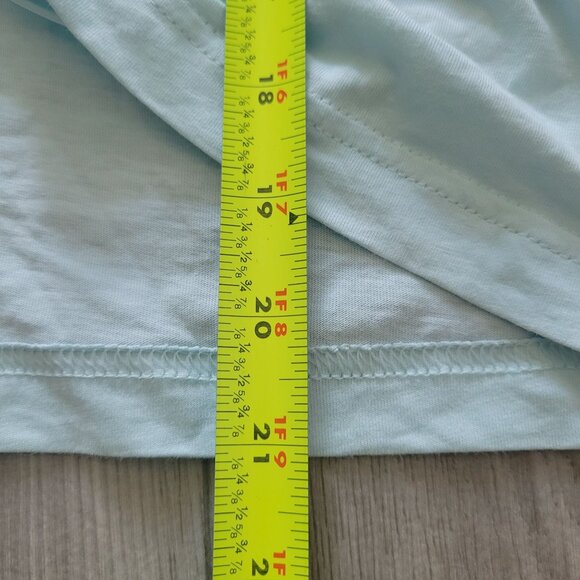 Adidas Womens Sleeveless Adjustable Ruched Tank Top M Light Blue Cotton Blend At - Picture 8 of 8